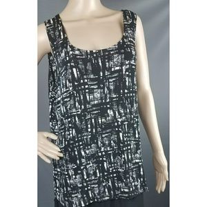 Chicos Black and White Tank NWT